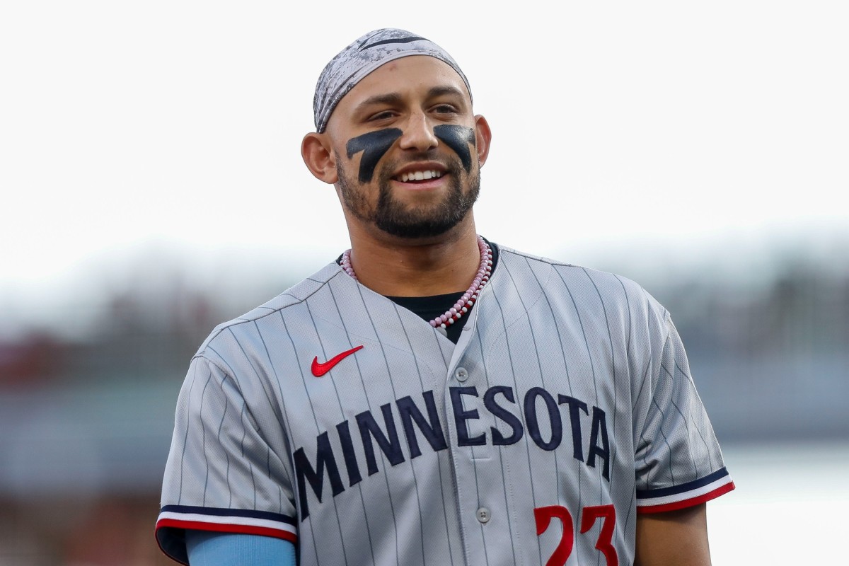 Sep 18, 2023; Cincinnati, Ohio, USA; Minnesota Twins third baseman Royce Lewis (23) during the middle of the first inning against the Cincinnati Reds at Great American Ball Park.